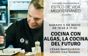 César Marquiegui charla sobre "Cocina con algas, la cocina del futuro"